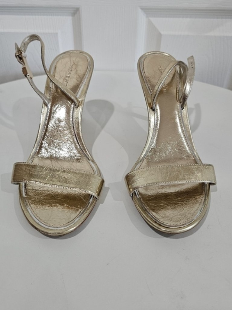 Tory Burch Double T Buckle Slingback Sandal Heels